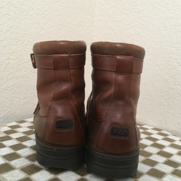 BROWN POLO SPORT LACE UP BOOTS 9 D main image 8